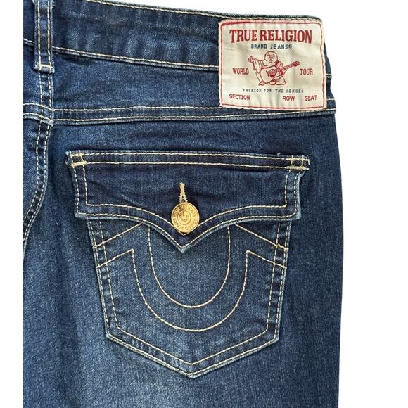 TRUE RELIGION Joey Twisted Seam Mid-rise FLARE JEANS 28, WAIST 30 - Picture 2 of 8